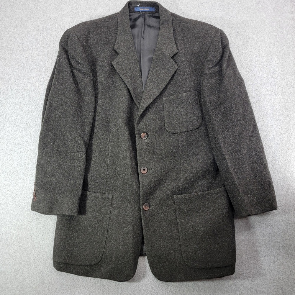 Ralph Lauren Sport Coat Mens 40R Gray 3 Button Patch Pocket Blazer Canada